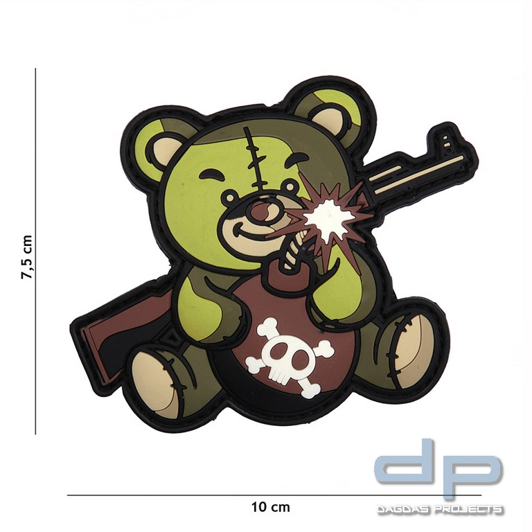 Emblem 3D PVC Terror Teddy grün