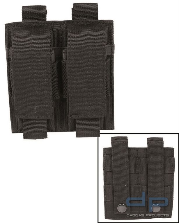 MAG.TASCHE F.PISTOLE DOUBLE SCHWARZ VPE 10