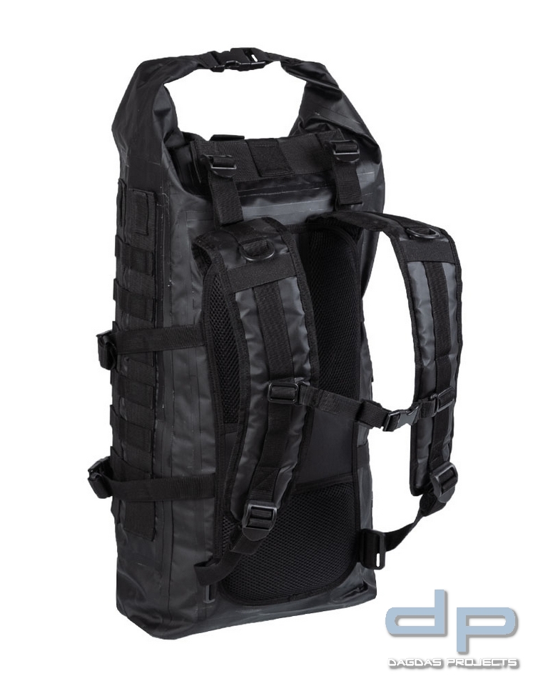 TACTICAL BACKPACK SEALS DRY-BAG SCHWARZ