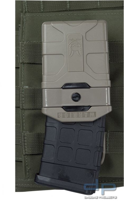 Warrior Polymer M4 Style 5.56mm Mag Pouch Earth