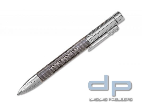 LionSteel Nyala Pen Damast Shiny Grey
