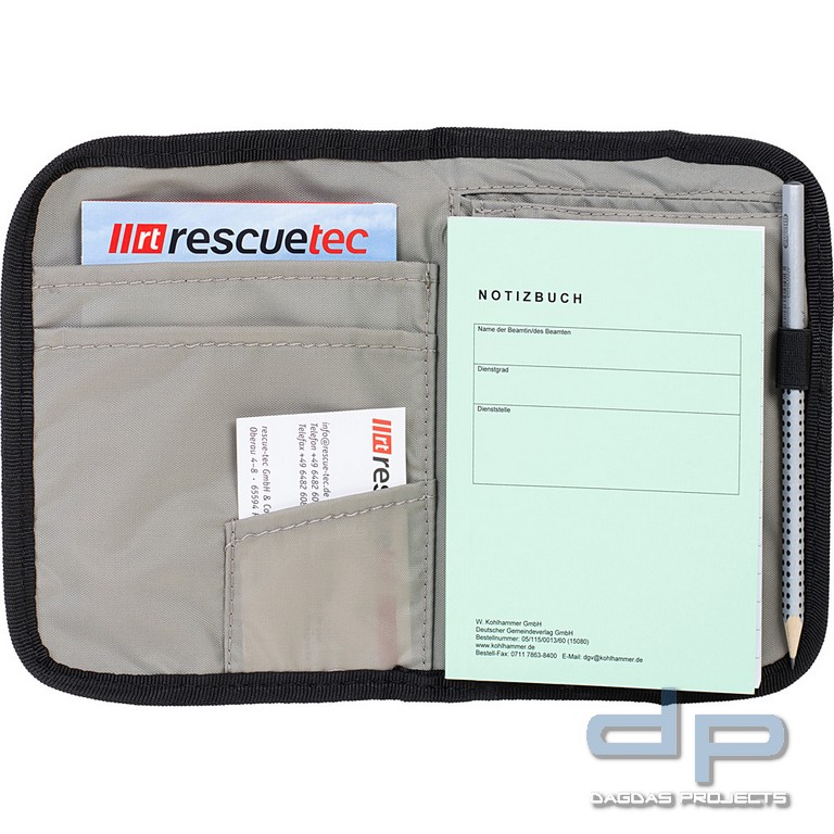 rescue-tec Organizer BOS DIN A6, für Taschenkarten in verschiedenen Farben