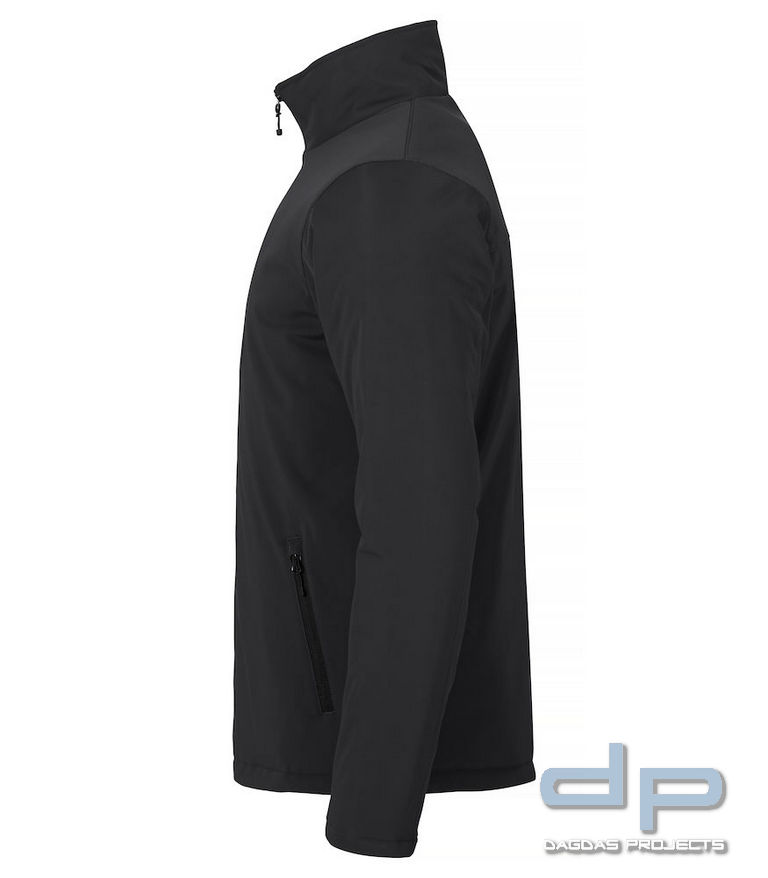 Behörden Padded Softshell Jacke in verschiedenen Farben mit Aufdruck nach Wunsch in reflex silber