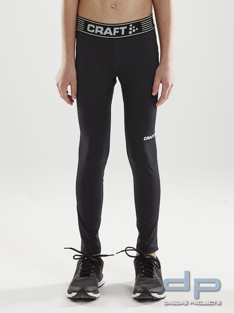 Craft Pro Control Compression Tights für Kinder in Schwarz