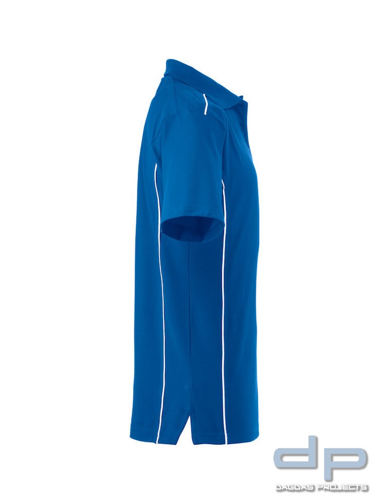 Behörden Polo Piqué Herren Hellblau mit Wunschaufdruck