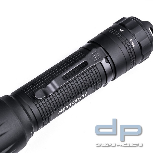 NEXTORCH TA30C MAX - 3000 Lumen Taktische LED Taschenlampe - Nano Keramik Glasbrecher - Stroboskopfu