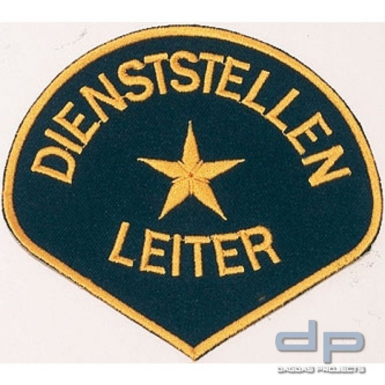Dienststellenleiter Stoffabzeichen aus 100% Polyester