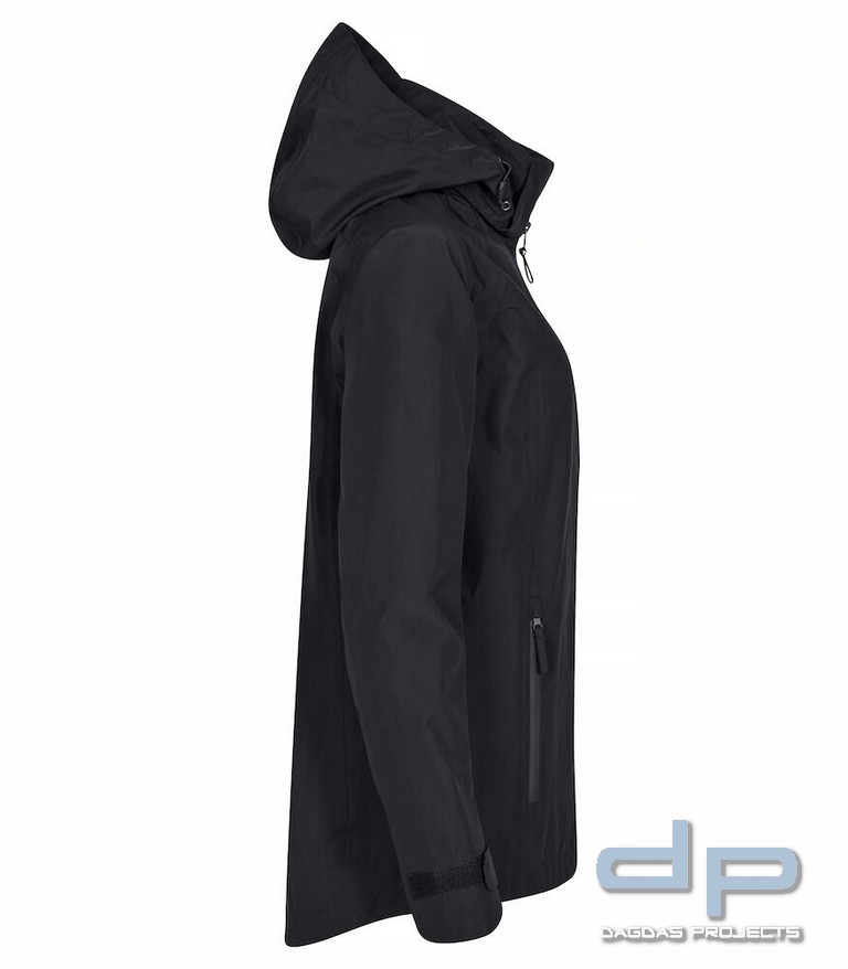 Classic Shell Jacket Lady in Schwarz und Dark Navy mit Aufdruck nach Wunsch
