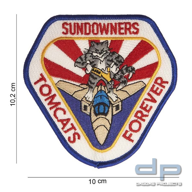 Emblem Stoff Tomcats Forever Sundowners