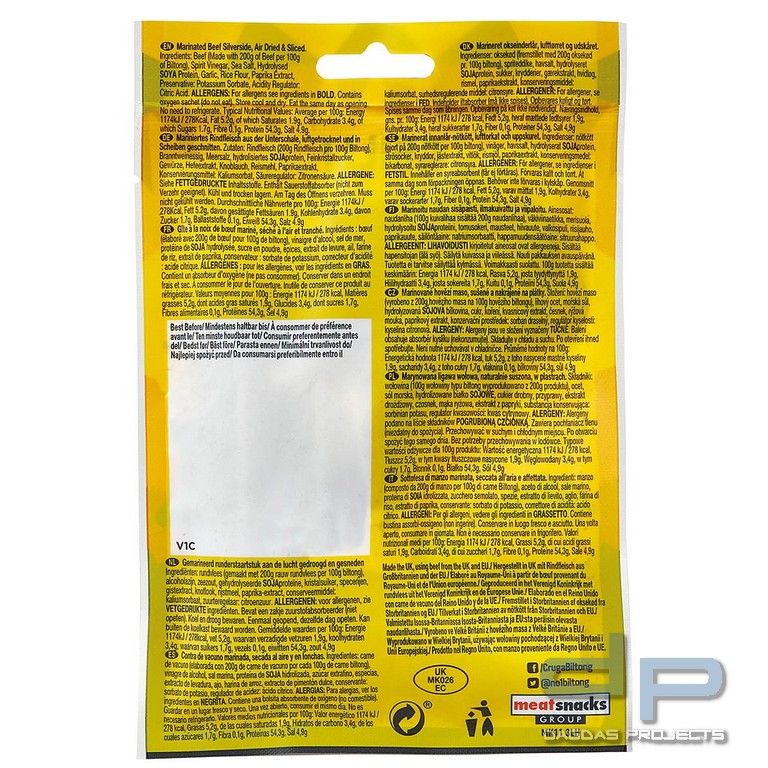 Cruga Biltong, Chilli, 70 g