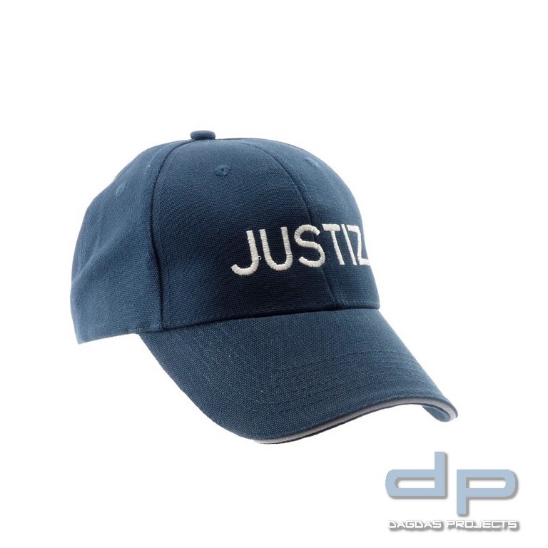 COP® Basecap mit Stick - JUSTIZ vorne, Stickfarbe weiß, Einheitsgröße in verschiedenen Farben