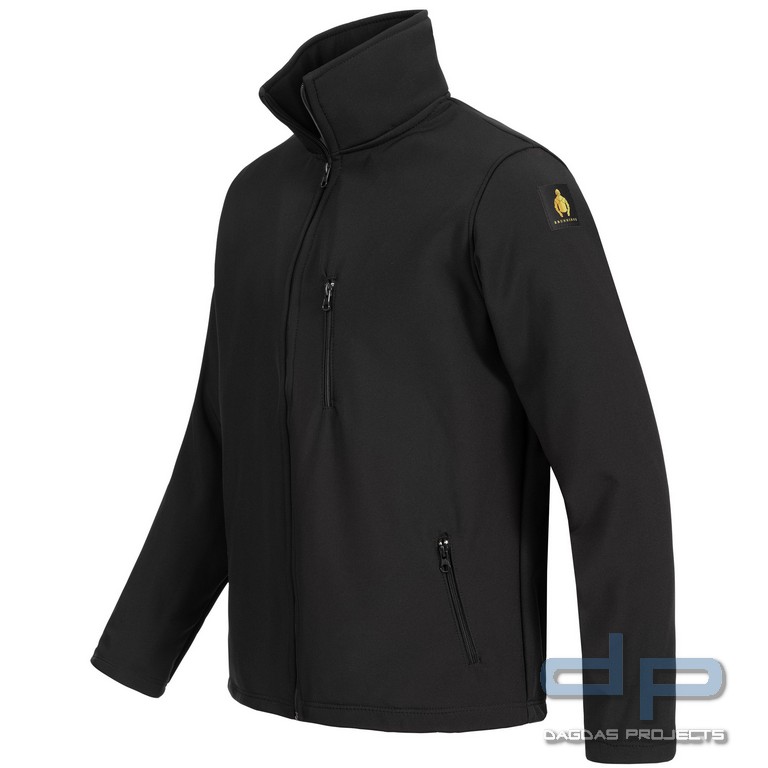 Schnittschutz-Funktionsjacke Oldenburg schwarz mit Wunschaufdruck in reflex silber