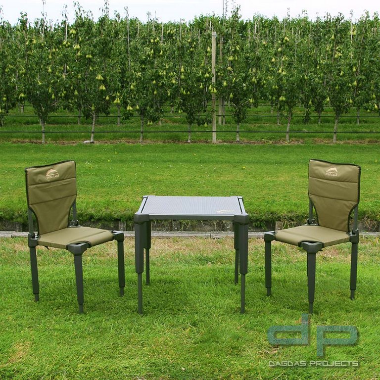 Camping Set Bushlife (1 x Tisch + 2 Stühle)