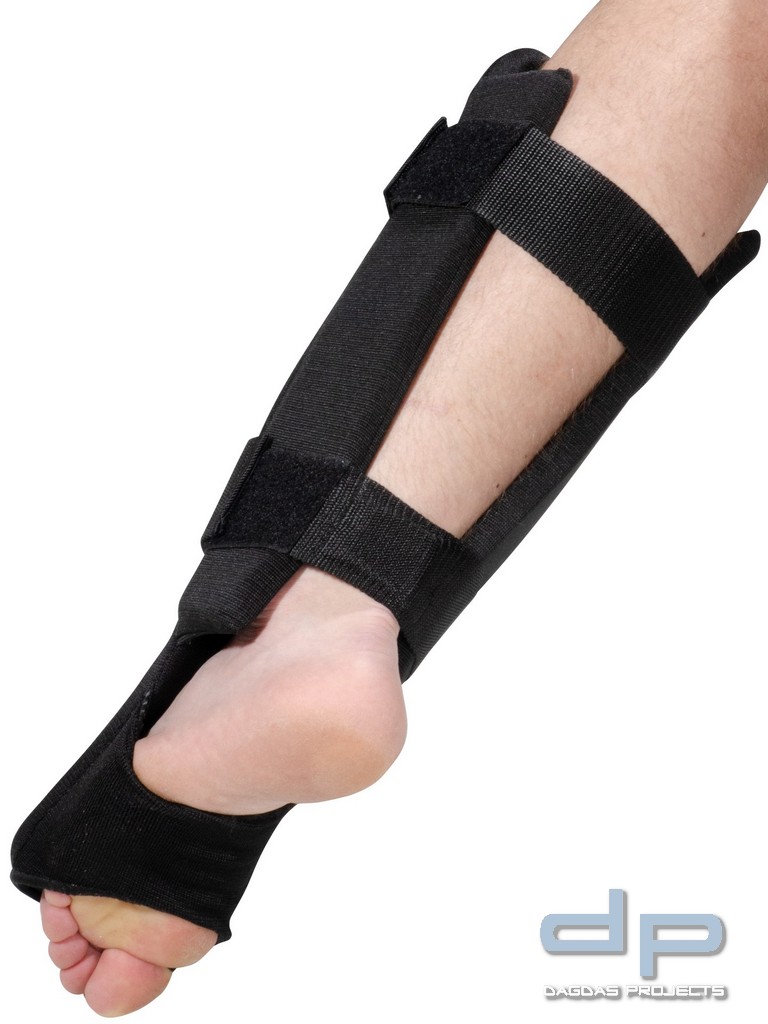 Schienbein- / Spannschützer Stoff Premium in Schwarz und Weiß
