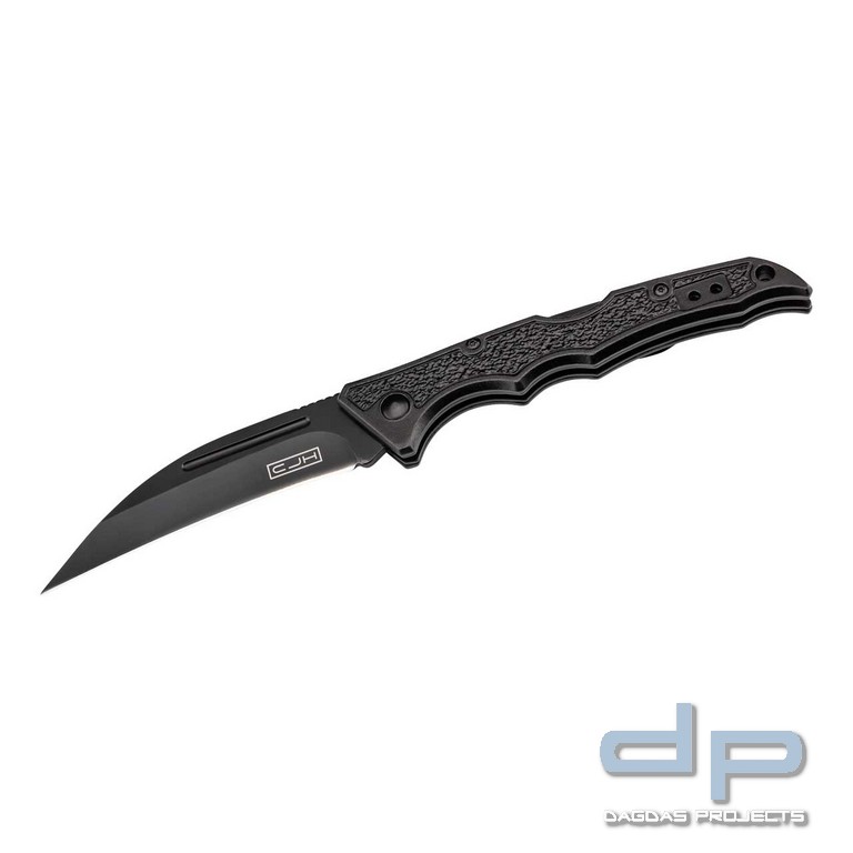 CJH Taschenmesser schwarz mit Back Lock Mechanismus