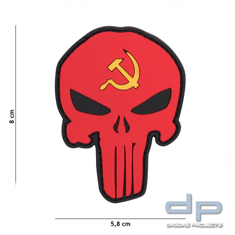 Emblem 3D PVC Punisher Russland Hammer und Sickel