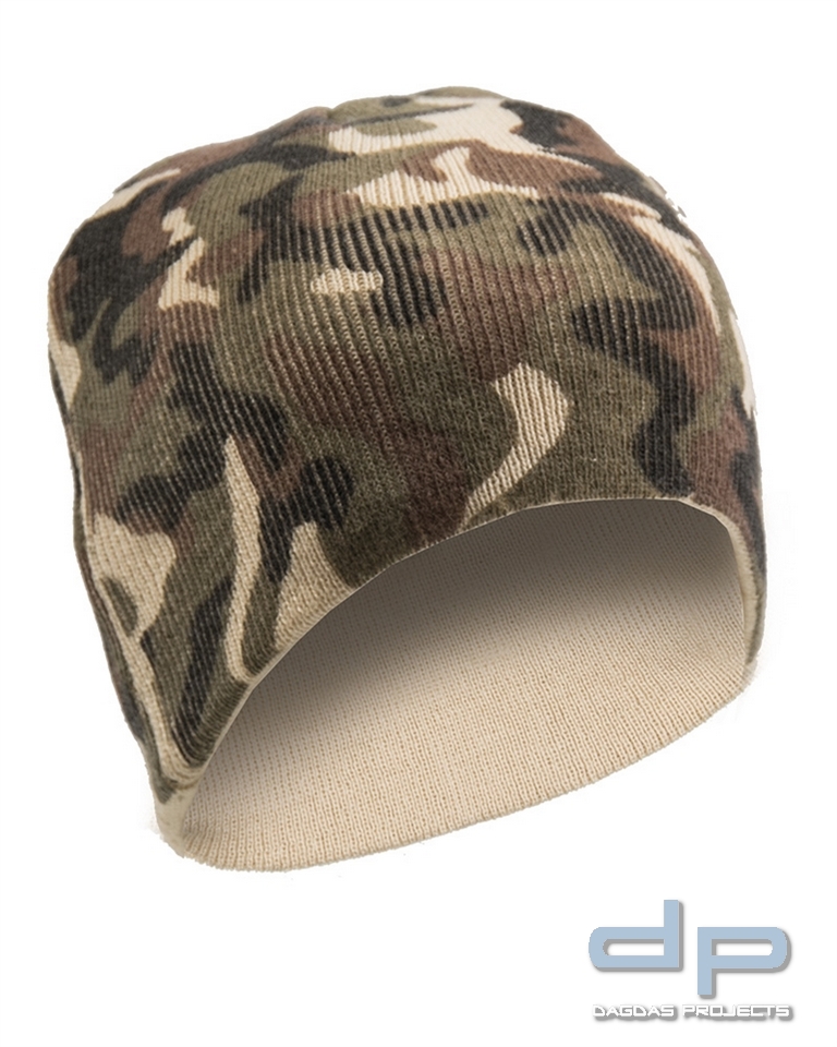 Mil-Tec Beanie Acryl woodland VPE 12