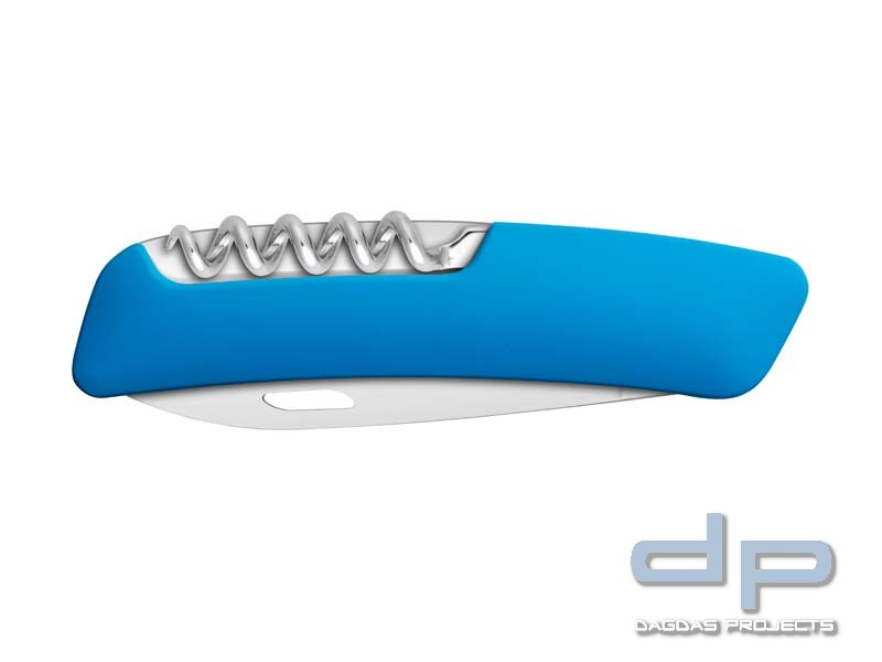 SWIZA Schweizer Messer D01, Stahl 440, Klingensperre, blau Anti-Rutsch-Griffschalen, 6 Funktionen