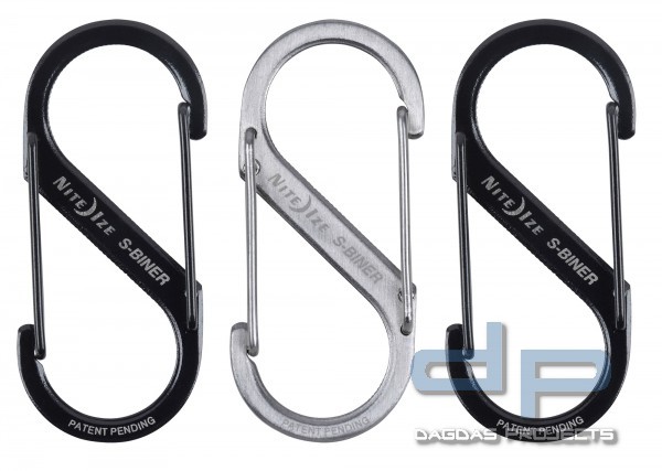 NITE IZE S-BINER EDELSTAL DUAL KARABINER 3-ER PACK