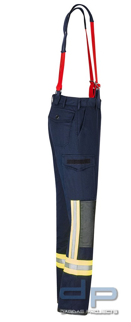 Bundhose für Technische Hilfeleistung schwarz/blau mit Membrane/Nässesperre
