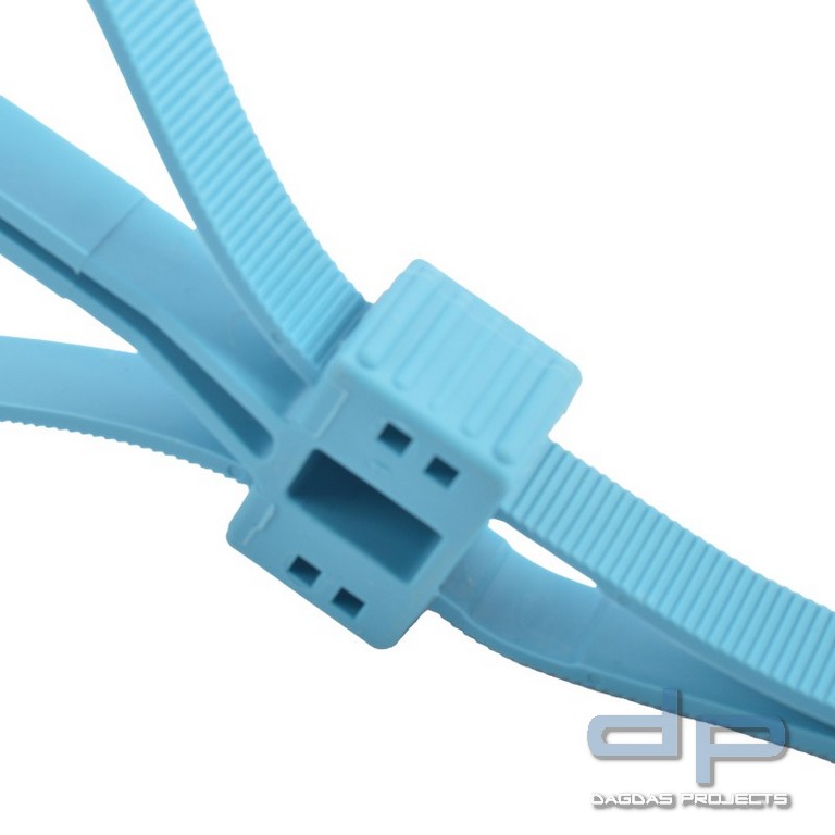 Cobra Cuffs Trainings-Plastikhandfessel 8er, blau