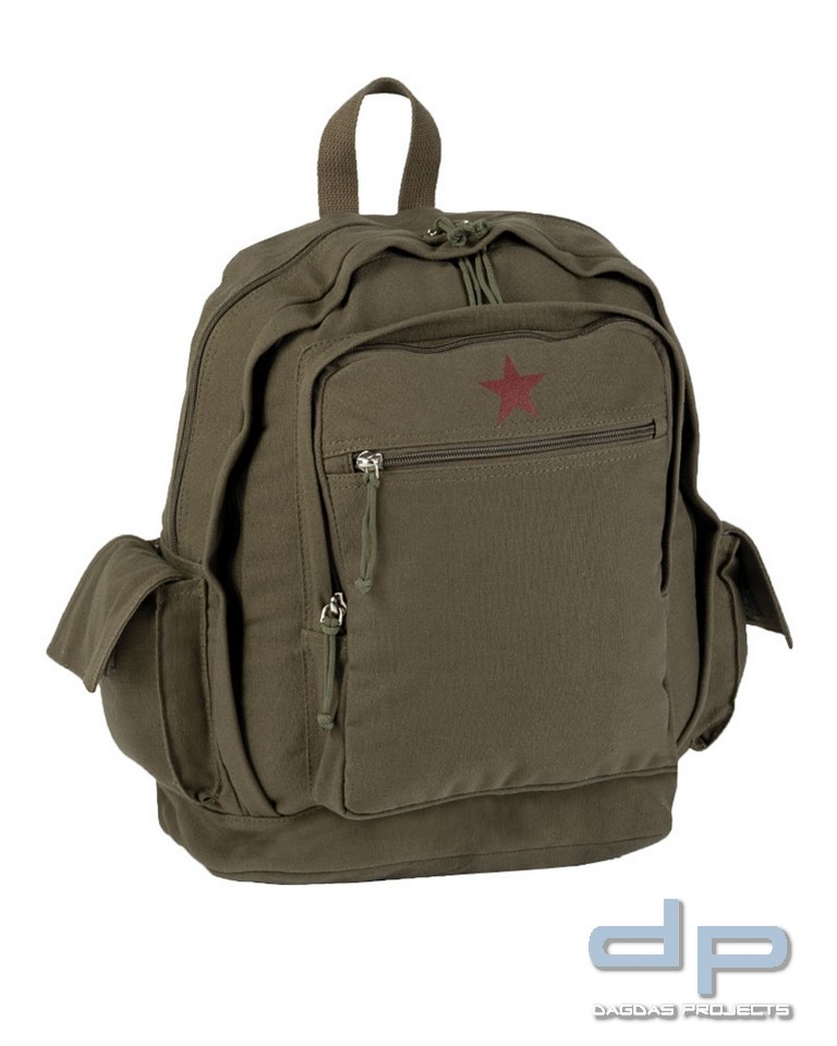 CITY RUCKSACK ′RED STAR′ OLIV VPE 2