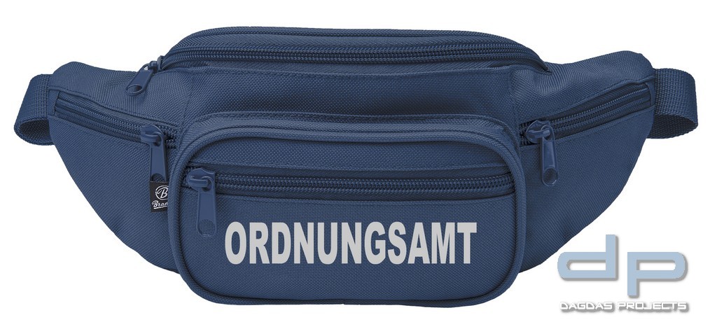 Behördenhüfttasche mit Wunschaufdruck in reflex silber