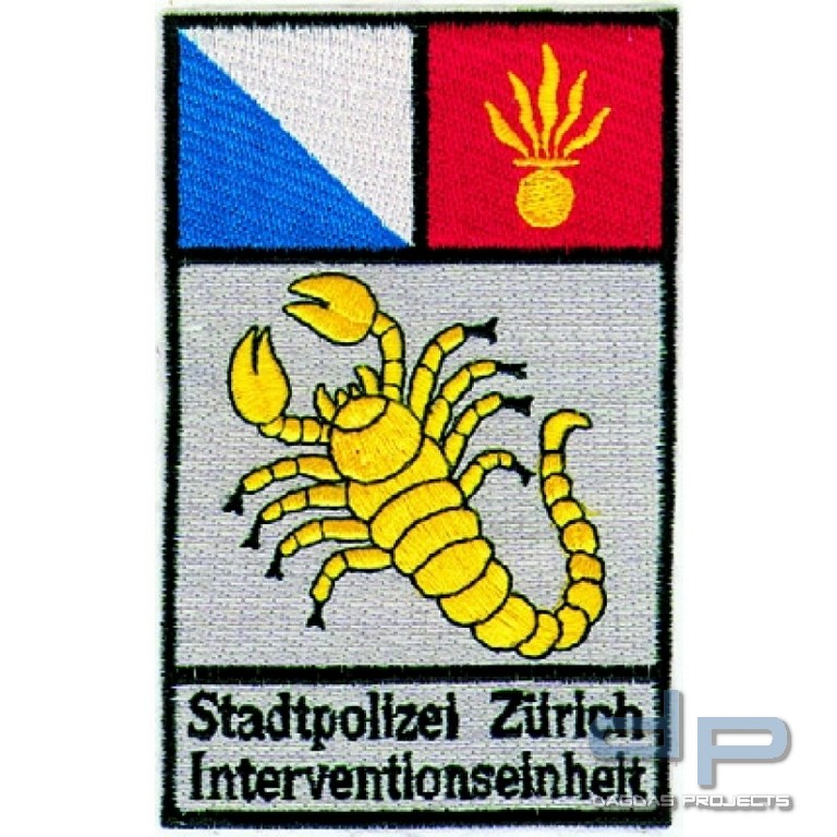 Stoffaufnäher - Stadtpolizei Zürich Interventionseinheit (CH)