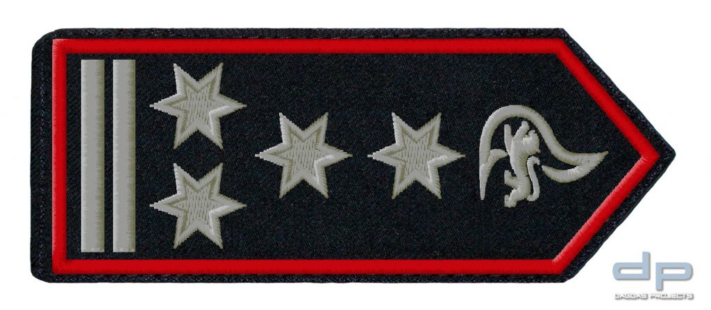 SCHULTERKLAPPENPAAR FEUERWEHR, BADEN-WÜRTTEMBERG LEITENDER HAUPTBRANDMEISTER /-IN ALS ABT. KDT / ALS