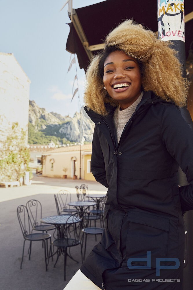 Behörden Damenparka "Lindy" in Schwarz