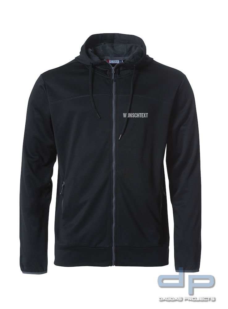 Sweatjacke Ottawa in verschiedenen Farben mit Aufdruck nach Wunsch in reflex Silber