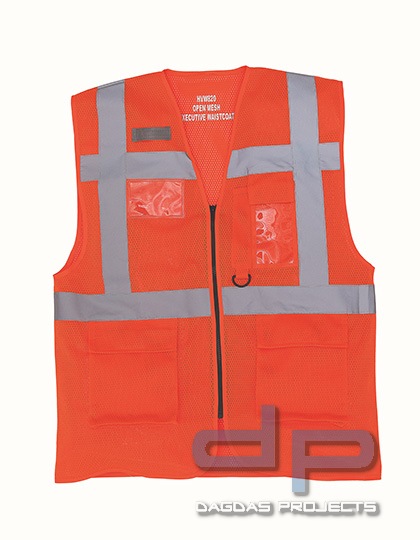 Hi Vis Top Cool Open Mesh Executive Waistcoat in verschiedenen Farben