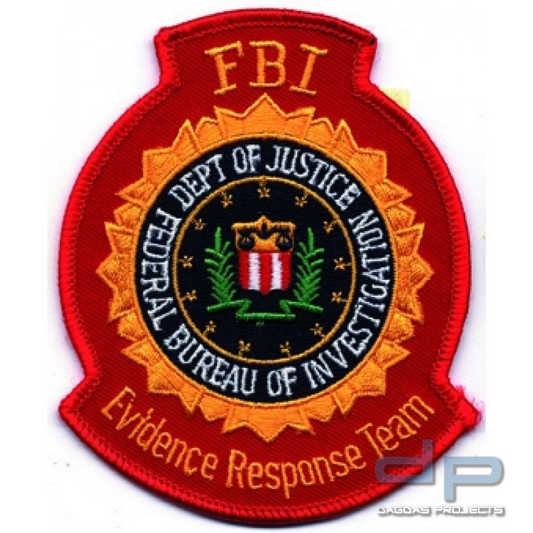 Stoffaufnäher - F.B.I. Evidence Response Team
