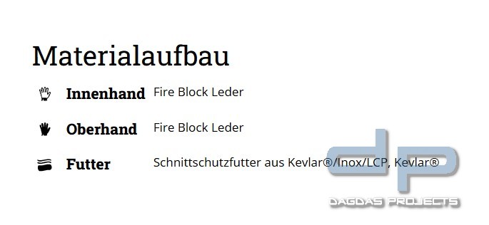 Eska Feuerwehrhandschuhe MARS-E 5F Strickbund in verschiedenen Farben