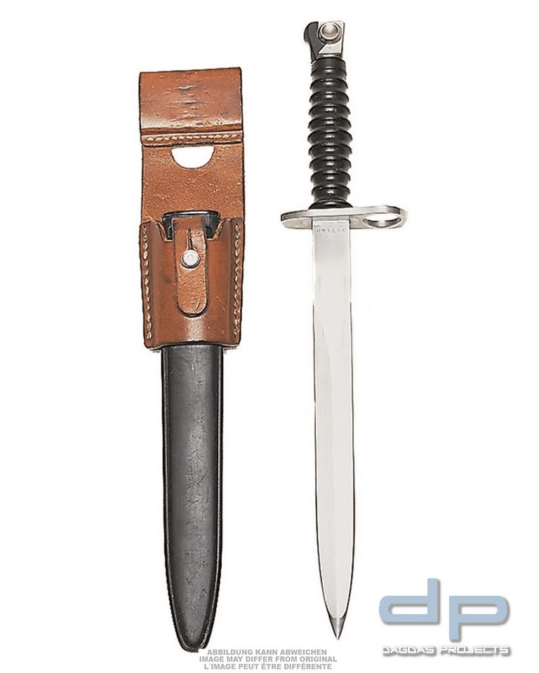 SCHWEIZ.BAJONETT M57 M.SCHUH LEDER GEBR. VPE 5