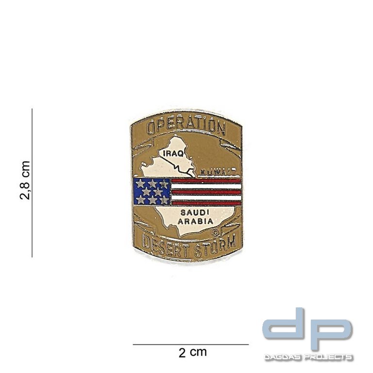Emblem Metall Desert Storm Pin