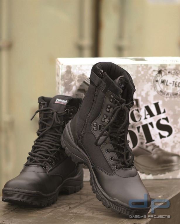 TACTICAL BOOT M.YKK ZIPPER SCHWARZ