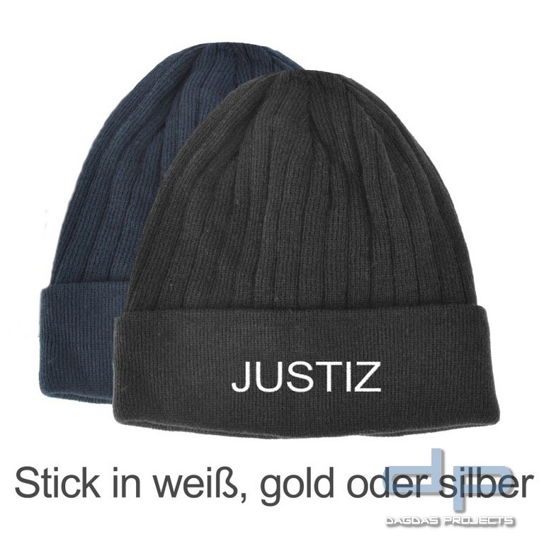 Strick - Mütze mit ThinsulateTM- Futter , Einheitsgröße, Stick - JUSTIZ - in verschiedenen Farben