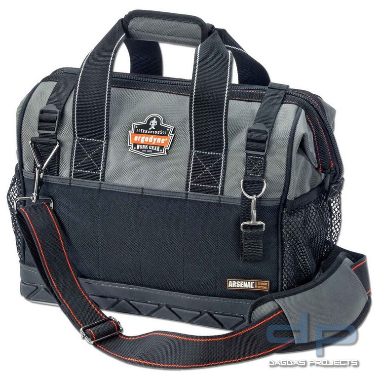Ergodyne Werkzeugtasche mit großer Öffnung, medium Arsenal 5802, grau