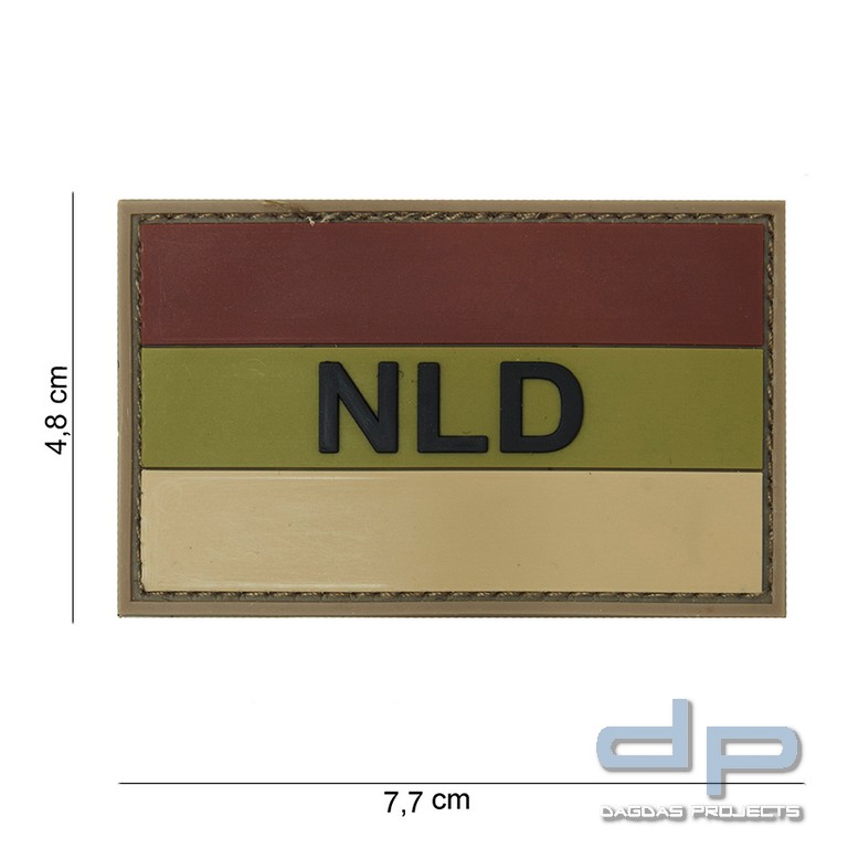 Emblem 3D PVC NLD braun/ sand