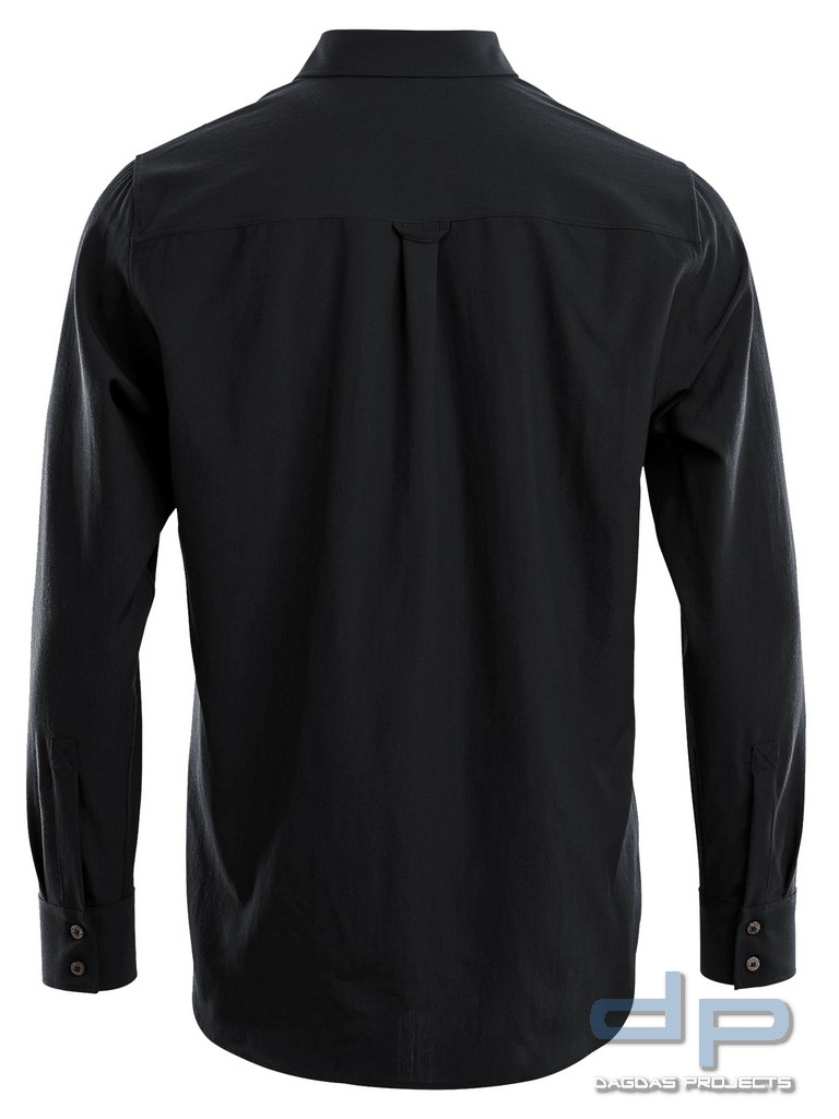 Aclima LeisureWool Woven Wool Shirt in Schwarz und Oliv