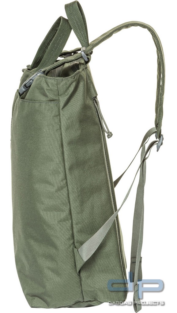 Mystery Ranch Booty Deluxe Tragetasche 21 L in Oliv und Schwarz