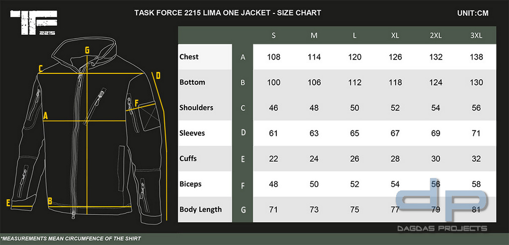 TF-2215 Lima One Jacke in verschiedenen Farben