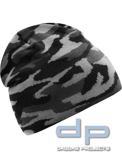 Camouflage Beanie in verschiedenen Farben