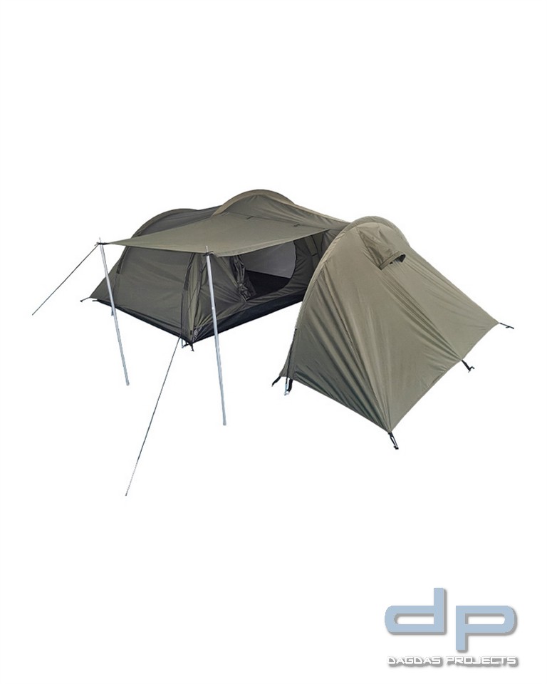 ZELT 3 PERS. PLUS STAURAUM 1,80X4,15 M