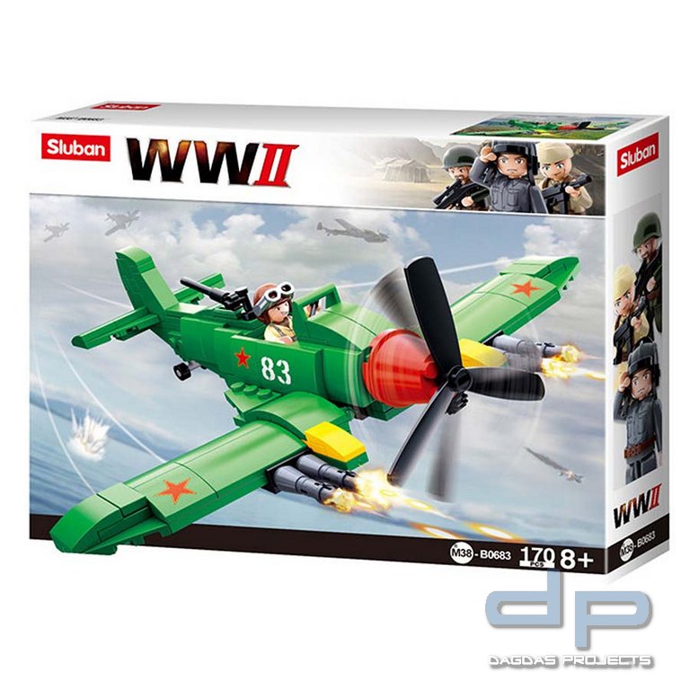 Sluban WWII Allied Ground-Attack Aircraft M38-B0683 #16093