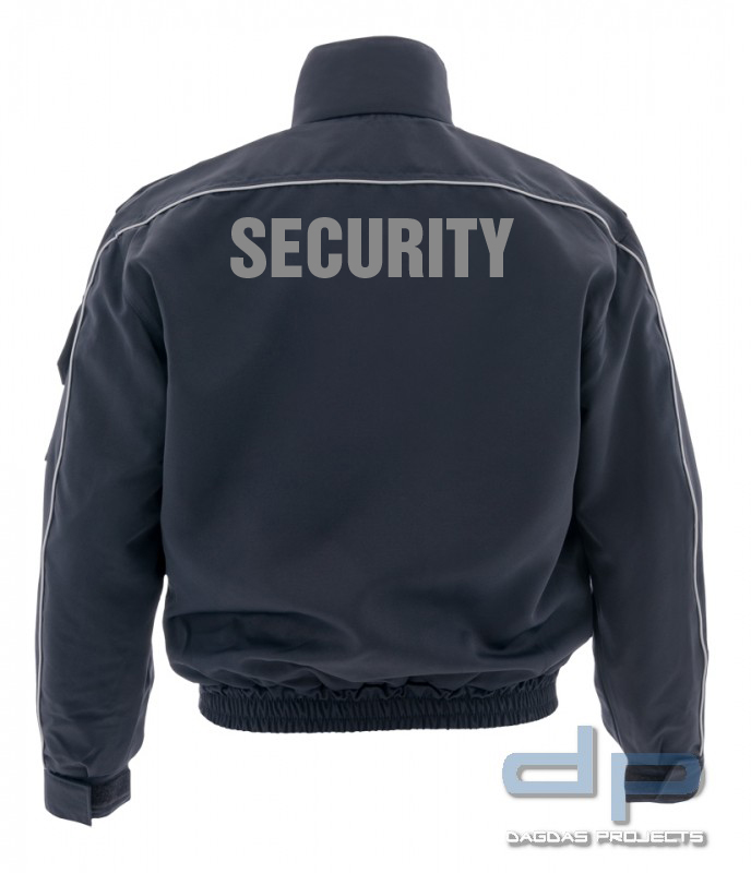 Blouson Tagesdienst-Ordnungsamt, marine -See it SAFE- mit Wunschtext auf Brust und Rücken