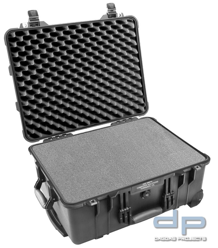 PELI BOX 1510 FLIGHTCASE MIT ROLLEN UND SCHAUMEINSATZ