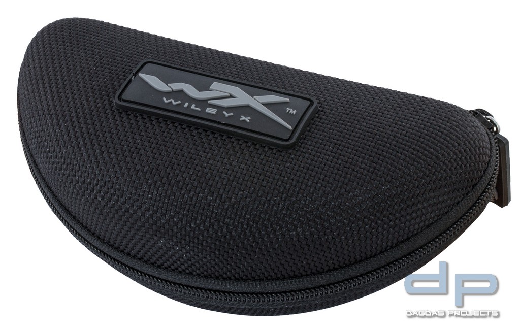 WILEY X BLACK-GREY ZIPPERED CASE BRILLENETUI