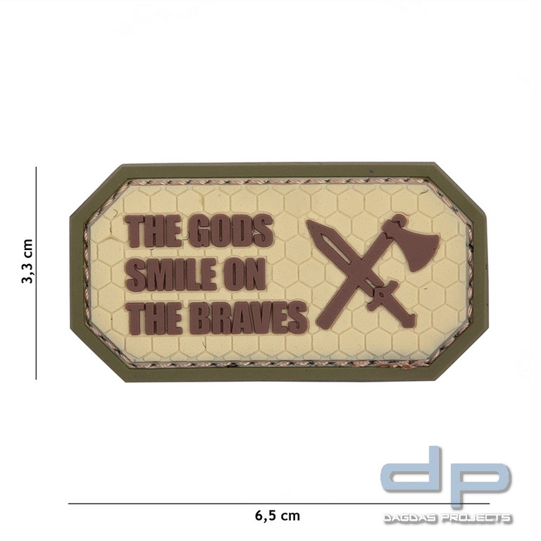 Emblem 3D PVC The Gods smile on the braves coyote